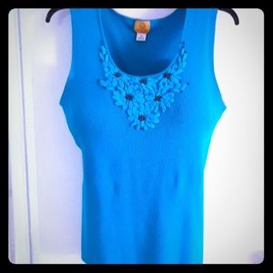 Ruby Rd. WOMEN'S 3X EMBELLISHED SWEATER TANK  TOP